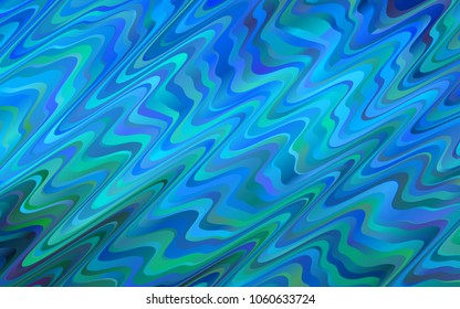 Light BLUE vector background with liquid shapes. Shining crooked illustration in marble style. Pattern for your business design.