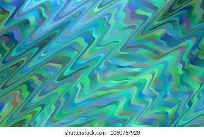 Light BLUE vector background with liquid shapes. Brand-new colored illustration in marble style with gradient. A new texture for your  ad, booklets, leaflets.