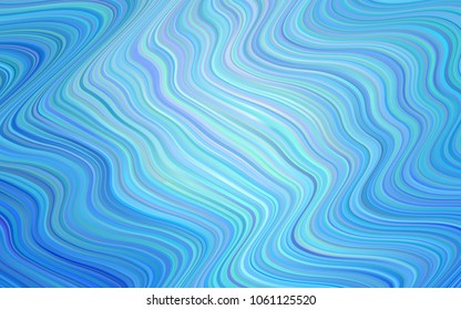 Light BLUE vector background with liquid shapes. Colorful abstract illustration with gradient lines. A completely new memphis design for your business.