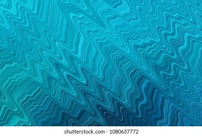 Light BLUE vector background with liquid shapes. Shining illustration, which consist of blurred lines, circles. Brand-new design for your ads, poster, banner.