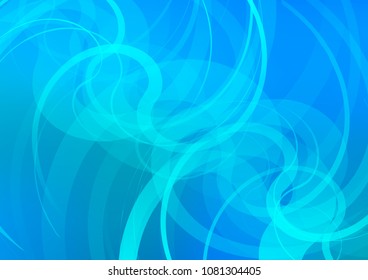 Light BLUE vector background with liquid shapes. Shining crooked illustration in marble style. Brand new design for your ads, poster, banner.