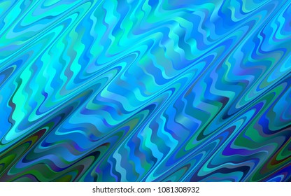 Light BLUE vector background with liquid shapes. A completely new color illustration in marble style. Textured wave pattern for backgrounds.