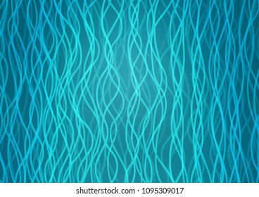 Light BLUE vector background with liquid shapes. Creative geometric illustration in marble style with gradient. The template for cell phone backgrounds.