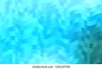 Light BLUE vector background with liquid shapes. Glitter abstract illustration with wry lines. Marble style for your business design.