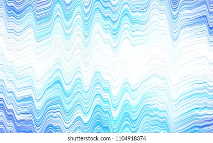 Light BLUE vector background with liquid shapes. Shining crooked illustration in marble style. Textured wave pattern for backgrounds.