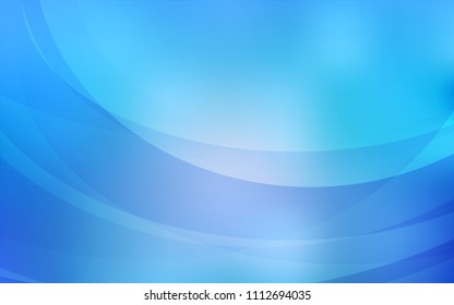 Light BLUE vector background with liquid shapes. A vague circumflex abstract illustration with gradient. New composition for your brand book.