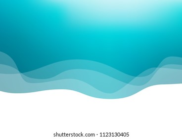 Light BLUE vector background with liquid shapes. A sample with blurred bubble shapes. Brand new design for your ads, poster, banner.