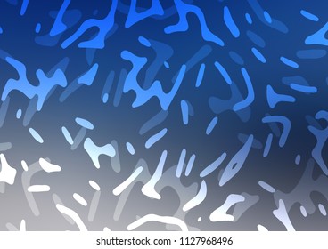 Light BLUE vector background with liquid shapes. abstract illustration with gradient lines. Pattern for your business design.