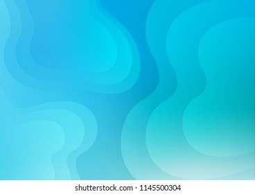 Light BLUE vector background with liquid shapes. Creative illustration in halftone marble style with gradient. Brand new design for your ads, poster, banner.