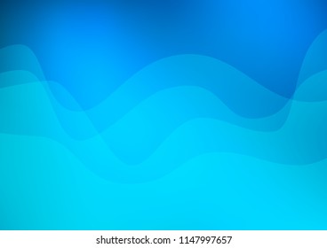 Light BLUE vector background with liquid shapes. Creative illustration in halftone marble style with gradient. Brand new design for your ads, poster, banner.