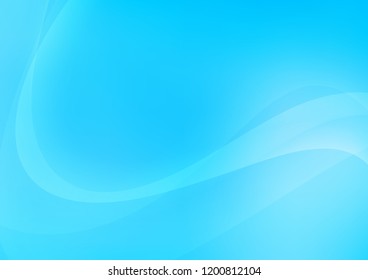 Light BLUE vector background with liquid shapes. An elegant bright illustration with gradient. A new texture for your  ad, booklets, leaflets.