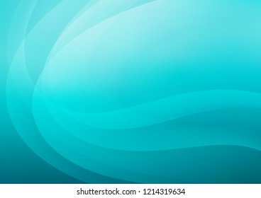 Light BLUE vector background with liquid shapes. Blurred geometric sample with gradient bubbles.  A completely new template for your business design.