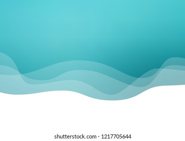 Light BLUE vector background with liquid shapes. An elegant bright illustration with gradient. A new texture for your  ad, booklets, leaflets.