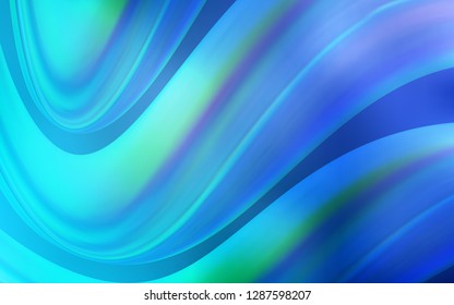 Light BLUE vector background with liquid shapes. Creative illustration in halftone marble style with gradient. Brand new design for your ads, poster, banner.