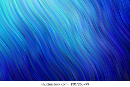 Light BLUE vector background with liquid shapes. Geometric illustration in marble style with gradient.  The elegant pattern for brand book.