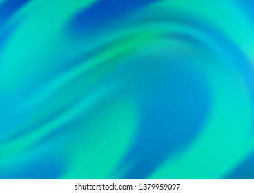 Light BLUE vector background with liquid shapes. Geometric illustration in marble style with gradient.  Pattern for your business design.