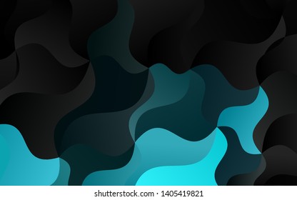 Light BLUE vector background with liquid shapes. Creative illustration in halftone marble style with gradient. The elegant pattern for brand book.