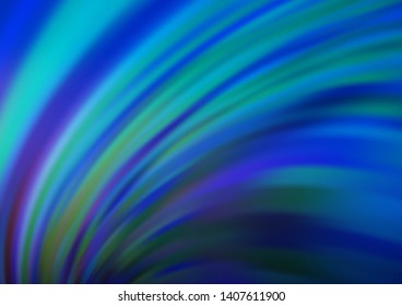 Light BLUE vector background with liquid shapes. Blurred geometric sample with gradient bubbles.  A completely new template for your business design.