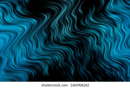 Light BLUE vector background with liquid shapes. Colorful abstract illustration with gradient lines. Marble design for your web site.