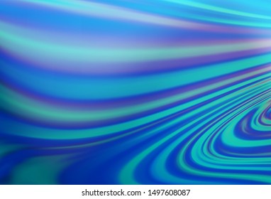 Light BLUE vector background with liquid shapes. Colorful abstract illustration with gradient lines. New composition for your brand book.