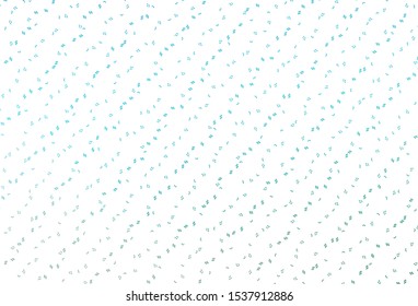 Light BLUE vector background with music symbols. Modern abstract illustration with melody keys. Pattern for school ad, booklets.