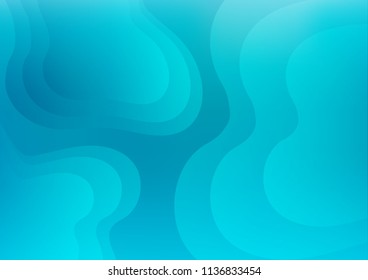 Light BLUE vector background with overlapping organic shapes. Brand new colored illustration in marble style with gradient. The best blurred design for your business.