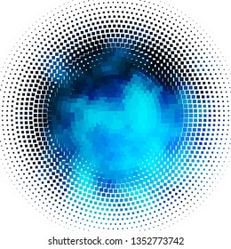 Light BLUE vector background in polygonal style. Abstract gradient illustration with rectangles. Pattern for busines booklets, leaflets