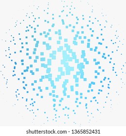 Light BLUE vector background in polygonal style. Abstract gradient illustration with rectangles. Design for your business promotion.