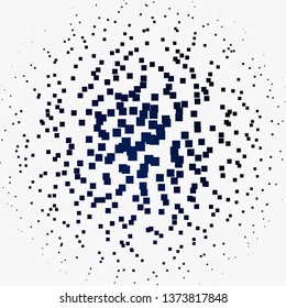 Light BLUE vector background in polygonal style. Illustration with a set of gradient rectangles. Template for cellphones.