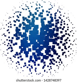 Light BLUE vector background in polygonal style. Rectangles with colorful gradient on abstract background. Modern template for your landing page.