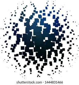 Light BLUE vector background in polygonal style. Colorful illustration with gradient rectangles and squares. Best design for your ad, poster, banner.