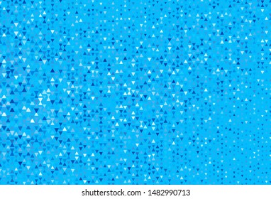 Light BLUE vector background with polygonal style. Triangles on abstract background with colorful gradient. Modern template for landing page.