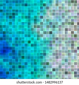 Light BLUE vector background in polygonal style. New abstract illustration with rectangular shapes. Best design for your ad, poster, banner.