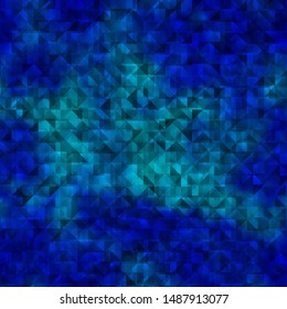 Light BLUE vector background with polygonal style. Modern abstract illustration with colorful triangles. Pattern for booklets, leaflets