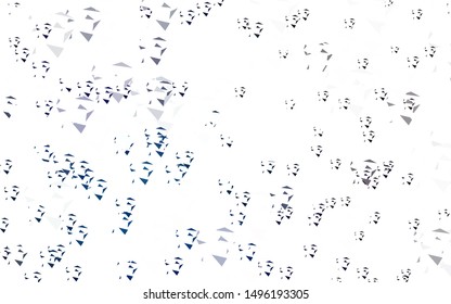 Light BLUE vector background with polygonal style. Beautiful illustration with triangles in nature style. Smart design for your adverts.