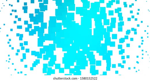 Light BLUE vector background in polygonal style. New abstract illustration with rectangular shapes. Best design for your ad, poster, banner.