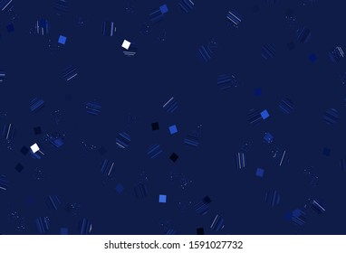 Light BLUE vector background with polygonal style with circles. Illustration with colorful circles, triangles, rectangles. Pattern for booklets, leaflets