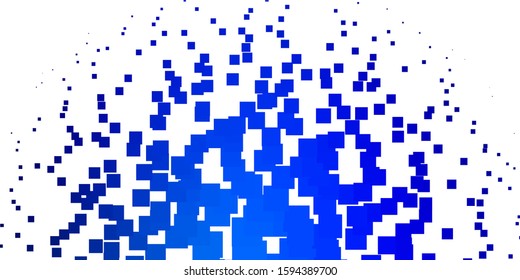 Light BLUE vector background in polygonal style. Abstract gradient illustration with rectangles. Template for cellphones.