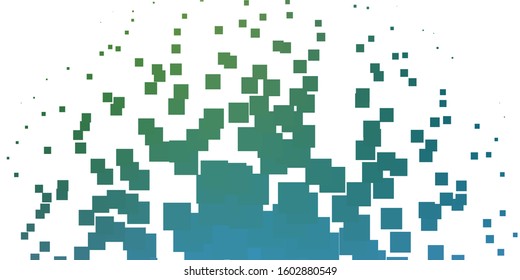 Light BLUE vector background in polygonal style. Colorful illustration with gradient rectangles and squares. Pattern for websites, landing pages.