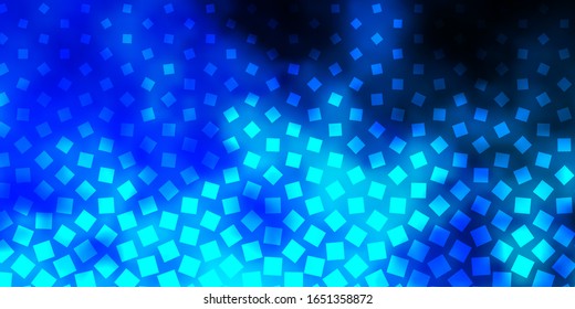 Fondo vectorial AZUL claro en estilo poligonal. Nueva ilustración abstracta con formas rectangulares. Mejor diseño para tu anuncio, afiche, banner.