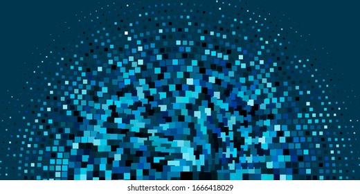 Light BLUE vector background in polygonal style. New abstract illustration with rectangular shapes. Design for your business promotion.