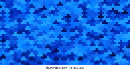 Light BLUE vector background in polygonal style. Abstract gradient illustration with colorful rectangles. Best design for your ad, poster, banner.