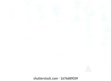 Fondo vectorial AZUL claro con estilo poligonal. Ilustración abstracta moderna con triángulos coloridos. Plan para folletos y folletos