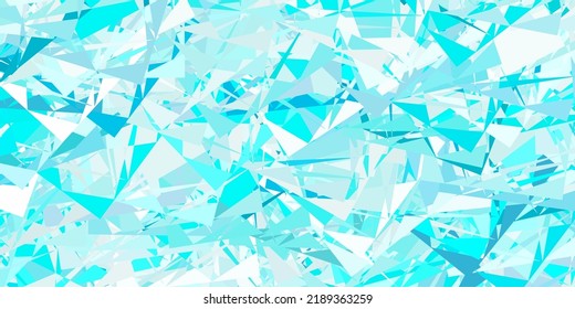 Hellblauer Vektorhintergrund mit polygonalen Formen. Wunderschöne abstrakte Illustration mit dreieckigen Formen, Formen. Eine einfache Ergänzung zu Ihren Werken.