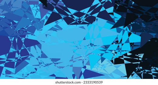Fondo vectorial AZUL claro con formas poligonales. Formas triangulares con gradiente colorido en estilo abstracto. Patrón de fondo de pantalla.