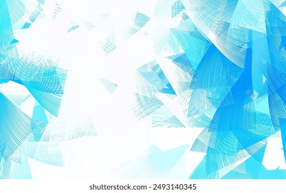 Fondo de Vector azul claro con estilo poligonal. Diseño decorativo en estilo abstracto con triángulos. Diseño moderno para su tarjeta de visita.