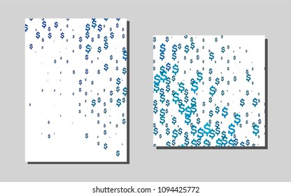 Light BLUE vector background for presentations. Modern abstract design concept with colorful gradient. Pattern can be used as a template for calendars.