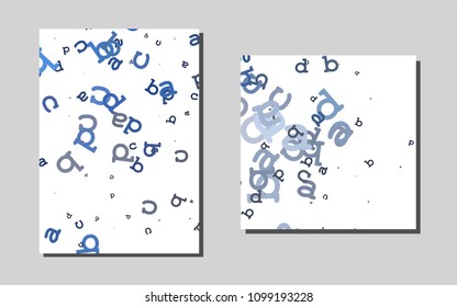 Light BLUE vector background for presentations. Blurred decorative design in abstract style with textbox. New design for a poster, banner of your website.