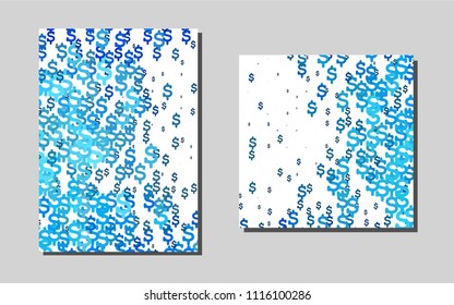 Light BLUE vector background for presentations. Web interface on abstract background with colorful gradient. The pattern can be used for any ad, booklets.