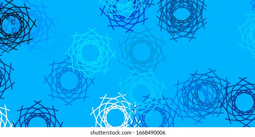 Light BLUE vector background with random forms. Illustration with colorful shapes in abstract style. Background for cell phones.